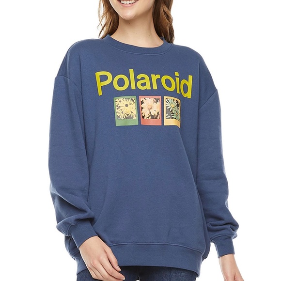 Polaroid Tops - Polaroid Oversized Graphic Sweatshirt